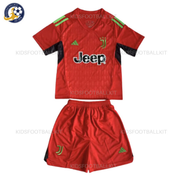 Juventus Red Goalkeeper Kids Football Kit
