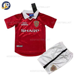 Manchester Utd Home Kids Football Kit 1999