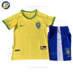 Retro Brazil Home Yellow Kids Football Kit 1998 (No Socks)