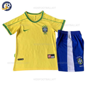 Retro Brazil Home Yellow Kids Kit 1998