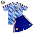 Retro Manchester United Away Kids Football Kit 1990/92 (No Socks)