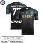 SSC Napoli Third Men Football Shirt 2023_24 – KVARATSKHELIA 77-over view-b