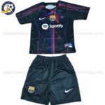 Barcelona Black Joint Edition Kids Football Kit 2023/24 (No Socks)