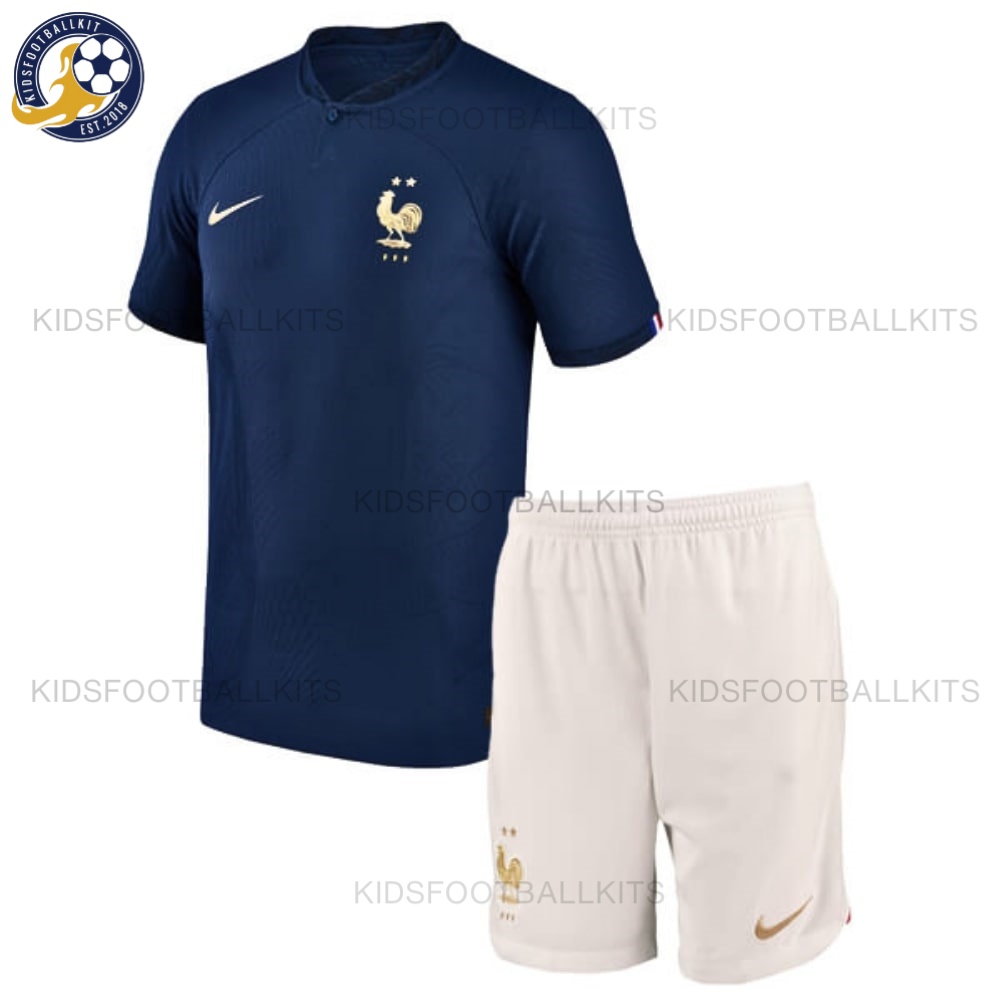 France Home Kids Football Kit 2022 (No Socks)