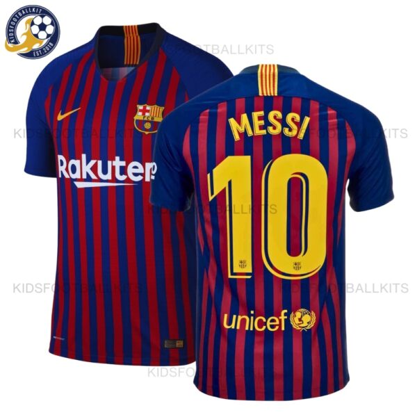 Retro Barcelona Messi 10 Home Men Football Shirt 18/19