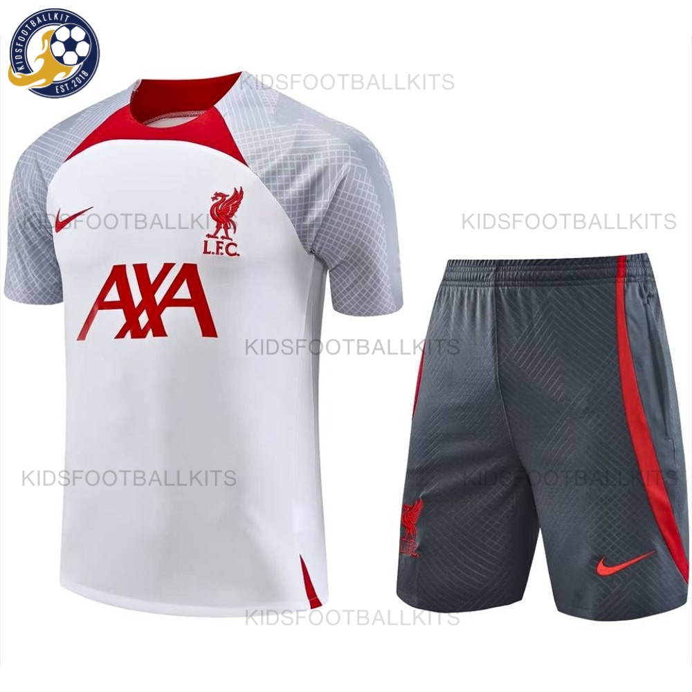 Liverpool White Red Training Adult Football Kit