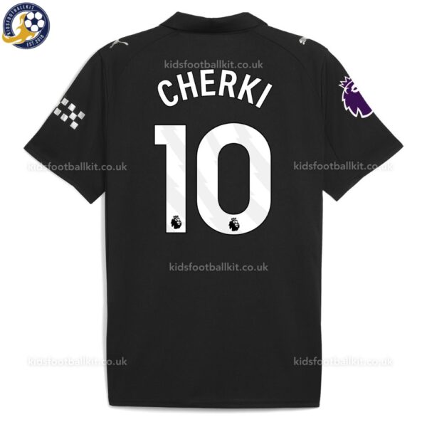 Man City CHERKI 10 Away Men Football Shirt 25_26 - Back View