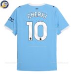 Man City CHERKI 10 Home Men Football Shirt 25_26 - Back View