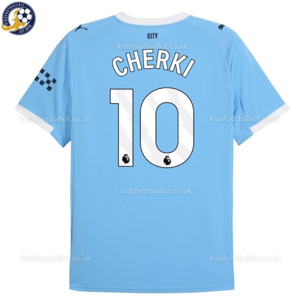 Man City CHERKI 10 Home Men Football Shirt 25_26 - Back View
