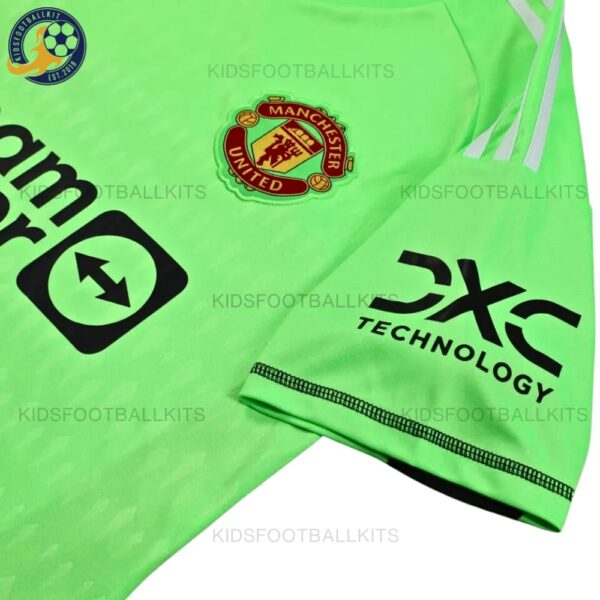 Manchester United Green Goalkeeper Training Adult Football Kit 2023/24 (No Socks) - Image 4