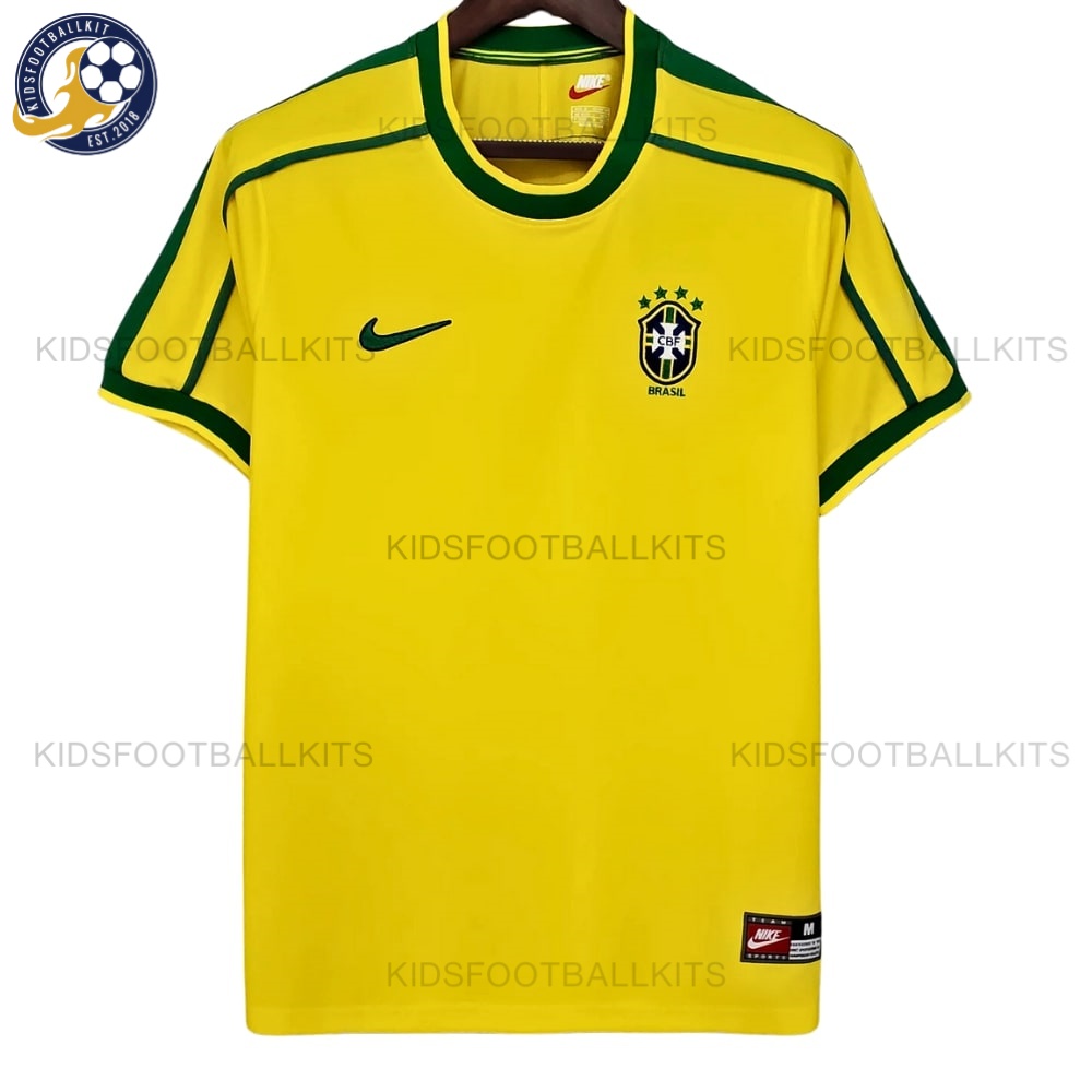 Retro Brazil Home Men Football Shirt 1998