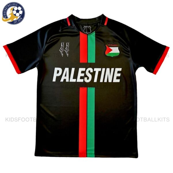 Palestine Black Men Football Shirt