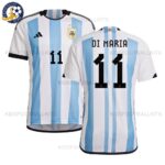 Argentina Home Men Football Shirt 2022 DI MARIA 11 Printed