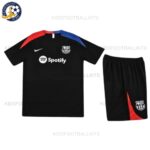 Barcelona Black Red Training Kids Football Kit 2023/24 Short Sleeve (No Socks)