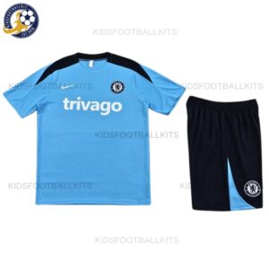 Chelsea Light Blue Training Kids Football Kit