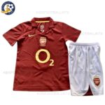 Retro Arsenal Away Kids Football Kit 2005/06 (No Socks)