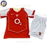 Retro Arsenal Home Kids Football Kit 2004/05 (No Socks)