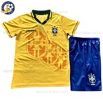 Retro Brazil Home Yellow Kids Football Kit 1994 (No Socks)