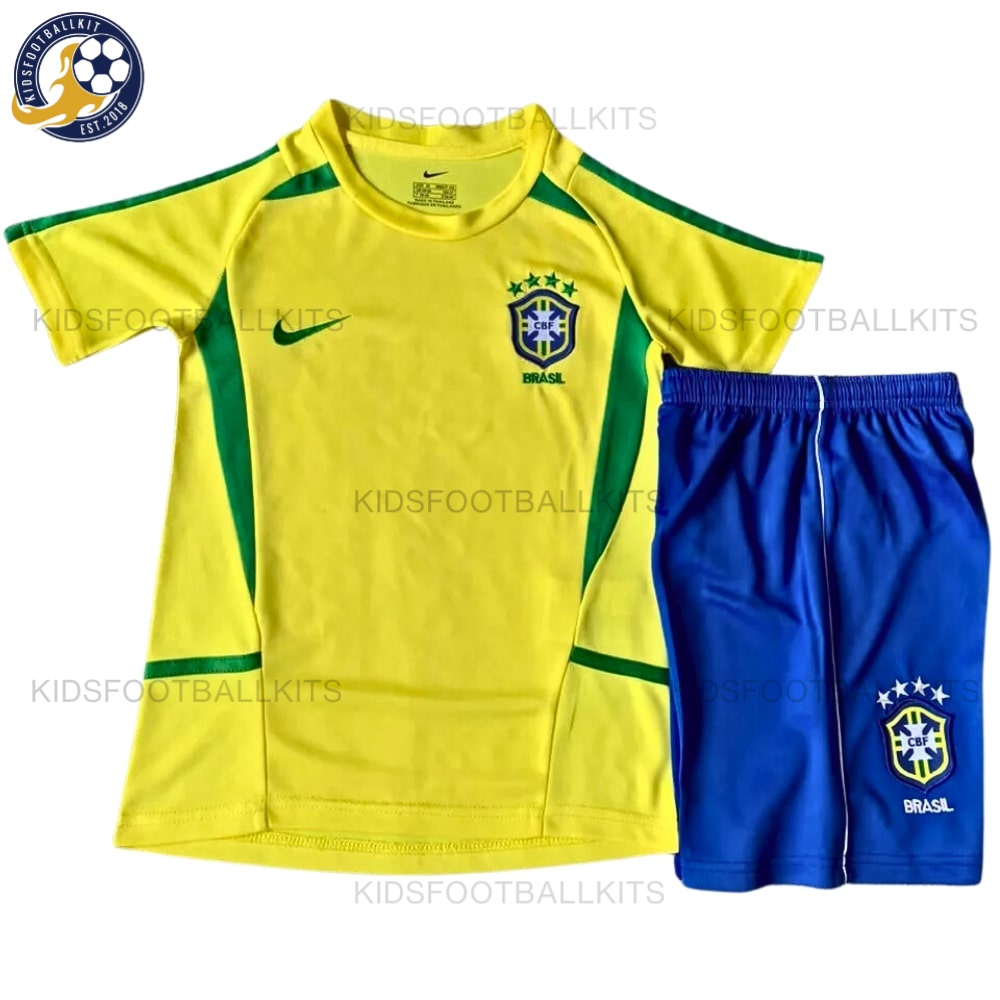 Retro Brazil Home Kids Kit 2002