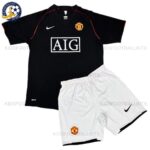 Retro Manchester United Away Kids Football Kit 2007/08 (No Socks)