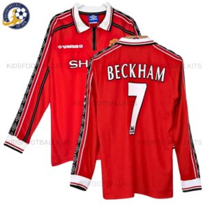 Manchester Utd Beckham 7 Home Men Shirt 98/99 Long Sleeve