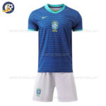Brazil Away for Men and Kids Football Kit 2024 (No Socks)