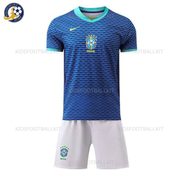 Brazil Away Kids Football Kit 2023/24