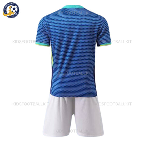 Brazil Away Kids Football Kit 2024