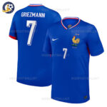 France Home Men Football Shirt 2024 GRIEZMANN 7 Printed
