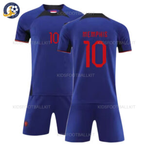 Netherlands Away Kids Kit 2022 MEMPHIS 10