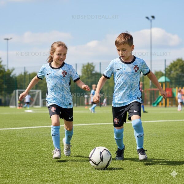 Portugal Away Kids Football Kit 2024 RONALDO 7 (1)