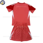 Real Madrid Goalkeeper Kids Kit 25_26-red-bacReal Madrid Goalkeeper Kids Kit 25_26-red-back viewk view