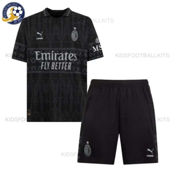 AC Milan Fourth Dark Kids Football Kit