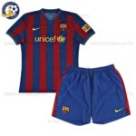 Retro Barcelona Home Kids Football Kit 2009/10 (No Socks)