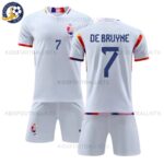 Belgium Away Kids Football Kit 2022 DE BRUYNE 7 Printed (No Socks)