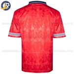 England Away Red 1990 Men Football Shirt