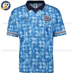 England Blue Men Football Shirt 1990