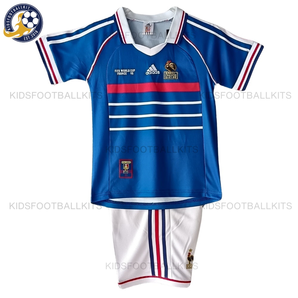 France Home Kids Football Kit 1998