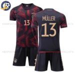 Germany Away Kids Football Kit 2022 MÜLLER 13 Printed (No Socks)