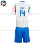 Italy Chiesa 14 Away Kid Football Kit 2024