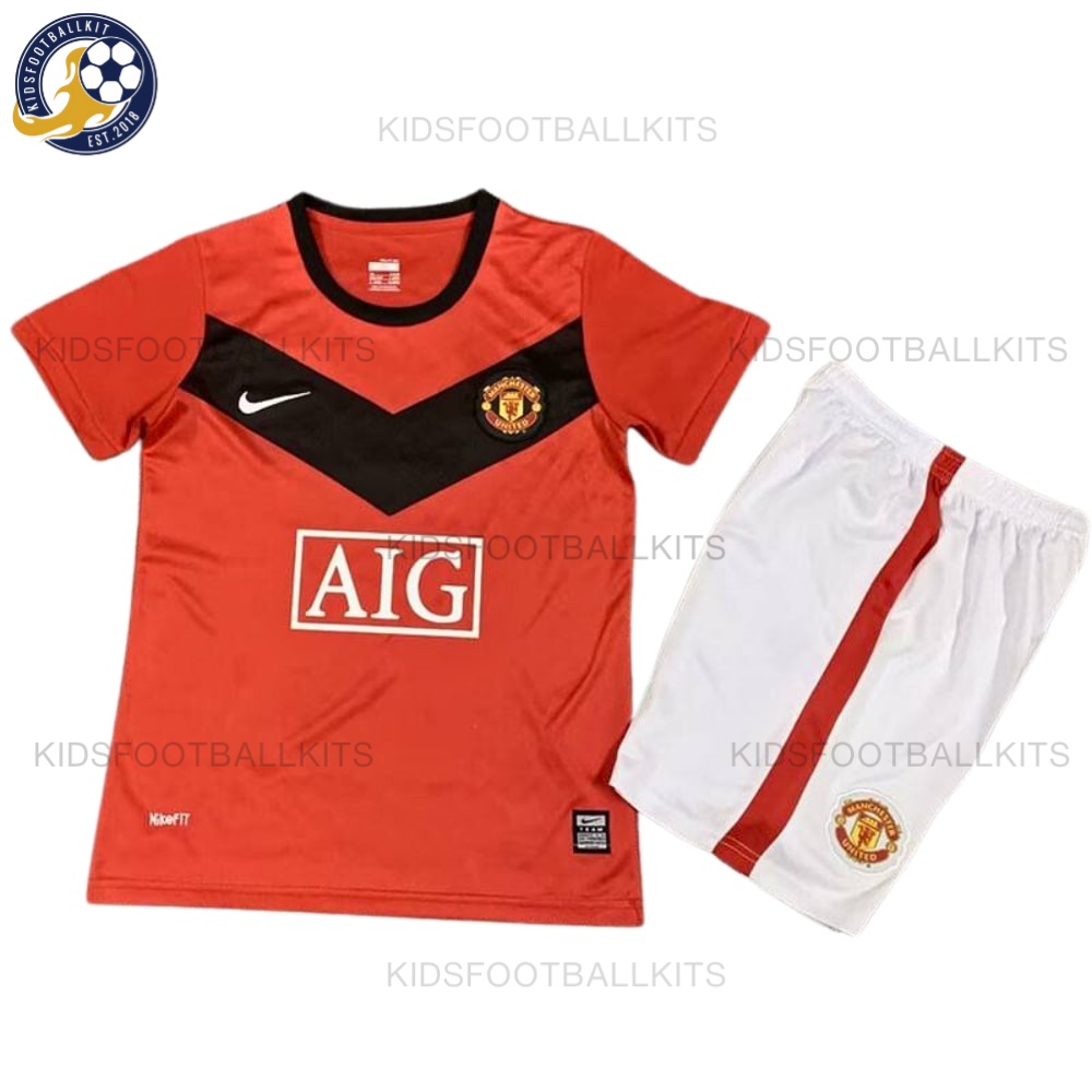 Manchester Utd Home Kids Football Kit 09/10