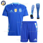 Argentina Away Kids Football Kit 2024/25 (With Socks)