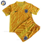 England Yellow Goalkeeper Kids Football Kit 2024