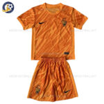 France Orange Goalkeeper Junior Football Kit 2024 (No Socks)