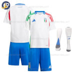 Italy Away Kids Football Kit 2024/25 (With Socks)