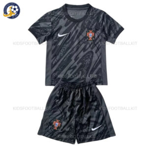 Portugal Black Goalkeeper Junior Kit 2024
