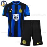 Inter Milan Home Transformers Kids Football Kit 2023/24 (No Socks)