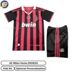 AC Milan Home Kids Kit 2009_10-front view
