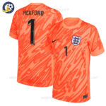 England Goalkeeper Men Football Shirt 2024 PICKFORD 1 Printed