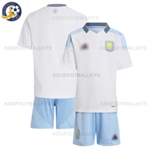 Aston Villa Away Kids Football Kit 2024/25 - Overview blur